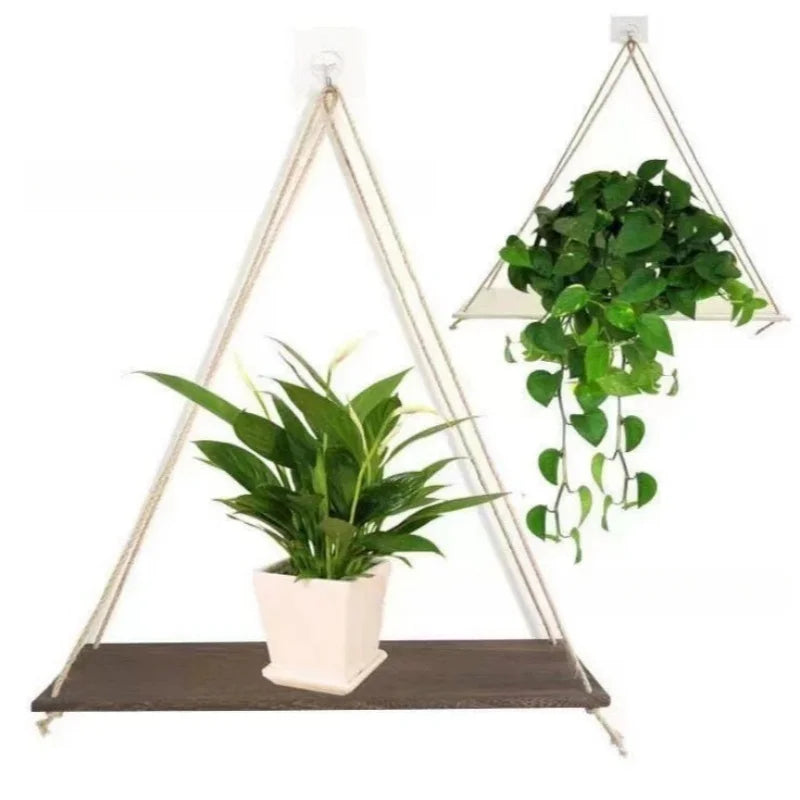 Wooden Floating Swing Shelf